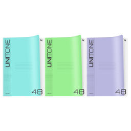 Тетрадь 48л. А4 BG "UniTone. MIX" клетка (Т5ск48_пл 57515) пластиковая обложка