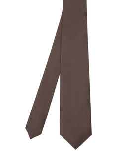 Коричневый шелковый галстук - Cacharel фото 3
