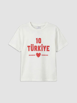 T?rkiye Bask?l? K?z ?ocuk ?ortlu Pijama Tak?m?