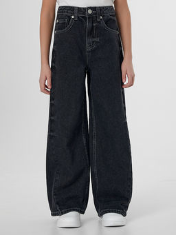 Джинсы для девочек серые Wide leg - Mark formelle фото 3