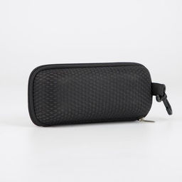 Футляр для очков на молнии, 16,5 5,5 6,5 см, с карабином, цвет чёрный - Simaland фото 2