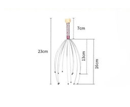 Массажер антистресс для кожи головы массажёр Мурашка , пальчики шиатсу инструмент для снятия стресса аксессуар для шеи и тела - Family фото 3