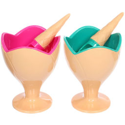 Креманка для мороженого "ICE CREAM" в наборе 4шт с ложками