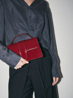 Женская сумка с ручкой TENDANCE Артикул 4647113, вишневый  фото 5