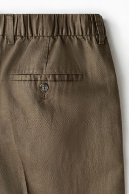 Pantal?n en mezcla de lino Loose Fit - H&m фото 6