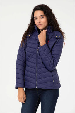 Женское темно-синее пальто Неожиданная скидка в корзине