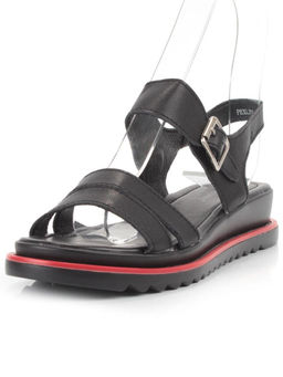 08-PEXL76-2 BLACK Босоножки женские (натуральная кожа)