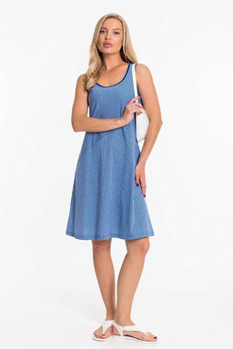 Сарафан М323090гб голубой/белый - Елена фото 8