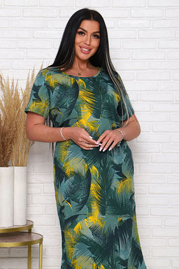 Платье трикотажное с карманами, хаки (926-2) - Плиона фото 11