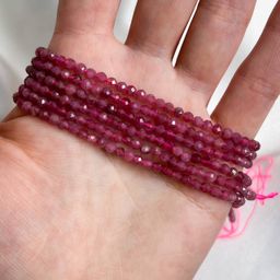 Бусины для украшений из розового Турмалина огранка