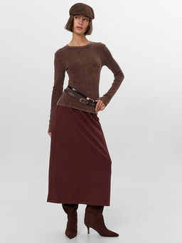 Юбка женская бордовая - Mark formelle фото 8