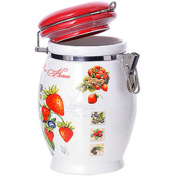 30321 Банка для сыпучих 930 мл Земляника дол/металл LR (х24) - Mayer&boch фото 2