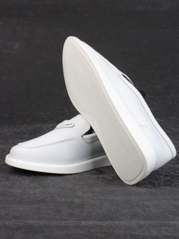 03-HY3-2D WHITE Полуботинки женские (натуральная кожа)