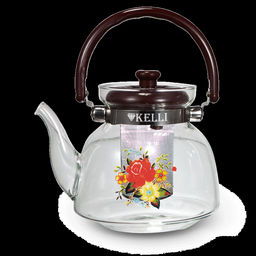 Чайник стекл. жаропрочный 1,4 л "Kelli", арт. 3002-KL