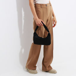 Сумка-багет на молнии, цвет чёрный - Simaland фото 6