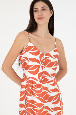 Женское пудровое платье из тканого материала Неожиданная скидка в корзине - U.s. polo assn фото 2