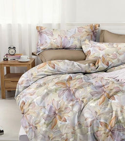 Постельное белье поплин эксклюзив на молнии - Палитра 2 сп. с Евро простыней (на молнии с нав.70х70)