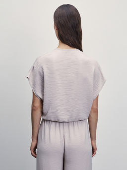 Укороченная блузка свободного кроя / Zarina  фото 5