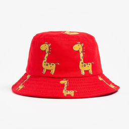 Панама детская MINAKU «Жирафик», размер 50, красная