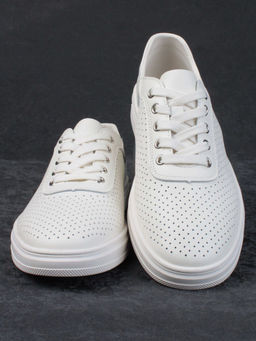 05-PDXL143-2 BEIGE Кроссовки женские (натуральная кожа) - Фабричный китай фото 10