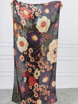 Большой, мягкий, тонкий и очень нежный двусторонний палантин с рисунком. - Tantino фото 13