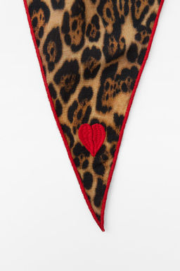 ANIMAL PRINT EMBROIDERED BANDANA - Zara фото 5