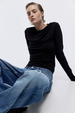 Top drapeado de punto - H&m фото 5