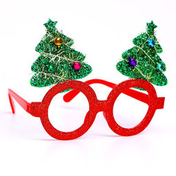 Очки карнавальные новогодние «Ёлочки» МИКС