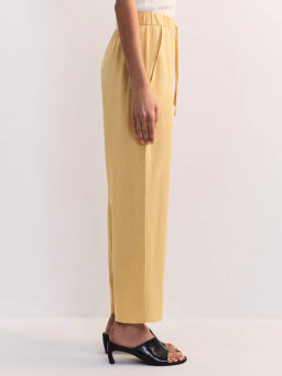 Льняные брюки с эластичным поясом ZR2605012106-9 / Zarina  фото 4