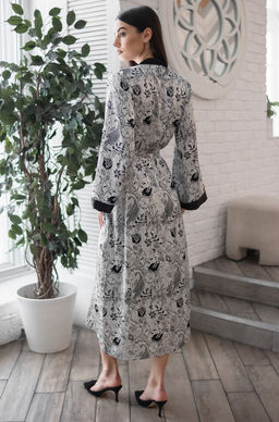CHARLINE 4099 Длинный халат-кимоно Mia-Amore с длинным рукавом  фото 2