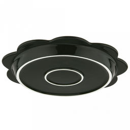 "Садовая фантазия" Тарелка мелкая фарфоровая д265мм, h27мм, волнистый край, темно-зеленый, в коробке (Китай)