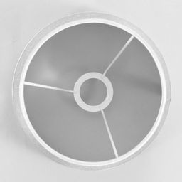 Абажур BayerLux, E27, серый, 25×25×19 см