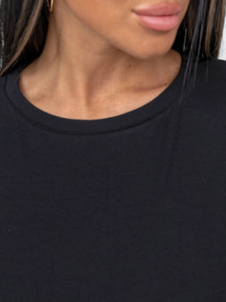 Лонгслив женский, цвет черный