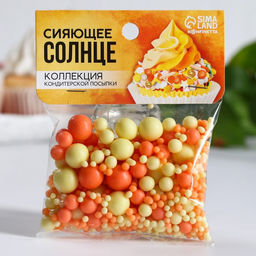 Посыпка кондитерская мягкая: желтая, оранжевая, 50 г. - Simaland фото 2