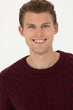 Мужской бордово-красный свитер - U.s. polo assn фото 2