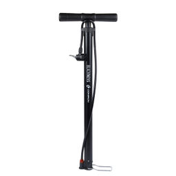 Насос напольный COMIRON BLACKNESS, стальной цилиндр, ручка и основание литой пластик, Presta-Schrader-Dunlop, 11 бар, вес 900гр. /уп 20 - Галеонтрейд фото 8