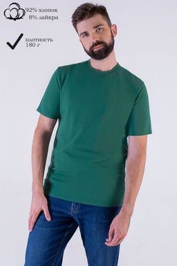 Арт. 67114/6 Футболка мужская 48-58 (6 шт) Цвет:темно-зеленый