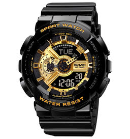 Часы наручные Skmei мужские электронные спортивные 1834black-gold