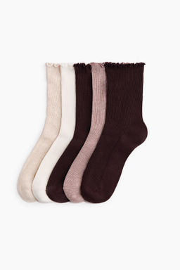 Pack de 5 calcetines en punto de canal?