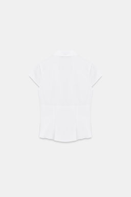 TOP POPEL?N CORSETERO LUNARES / Blanco - Zara фото 2