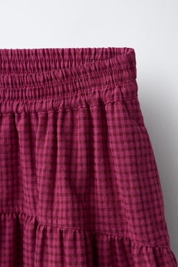 CHECK MIDI SKIRT - Zara фото 3