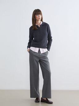 Polo Yaka Kad?n Triko Kazak