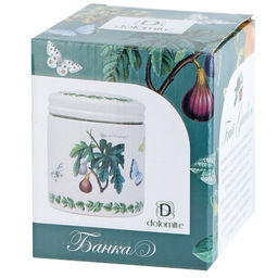 Банка для сыпучих продуктов Fruit Garden 10х10х11,5см v=480мл (керамика) (подарочная упаковка) - Dolomite фото 2