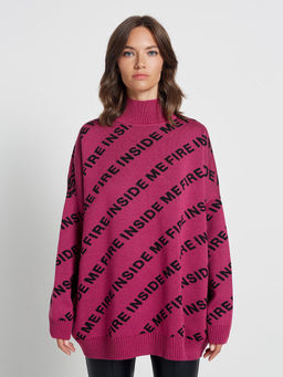 Свитер ZZ-04002 fuchsia/black - Eleganzza фото 8