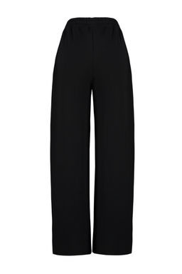 Siyah Kal?n Extra Wide Leg Yuksek Bel Orme Esofman Alt? Pantolon TWOAW24EA00043 - Trendyolmilla фото 8