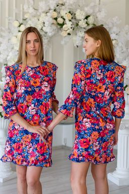 Платье женское из кулирки Мэри оранжевый - Амадэль фото 9