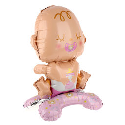 Воздушный шар фольгированный 25" «Девочка-малышка», на подставке