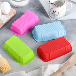 Форма силиконовая для выпечки Доляна «Хлеб. Полосы», 14×8×3 см, цвет МИКС