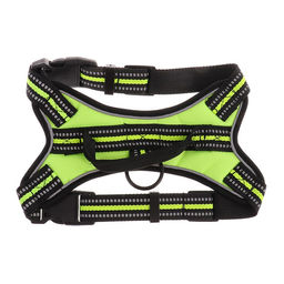 Шлейка улучшенная К7 мягкая светоотражающая, размер S, ОГ 44-55 см, вес 5-9 кг, зелёная - Пижон фото 5
