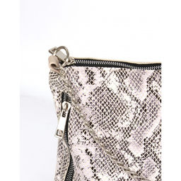 Сумка женская натуральная кожа ADEL-300 (отделка ИСК/КОЖА), 1 отд/плеч рем, серобежевый питон 264341 - Adelia фото 3